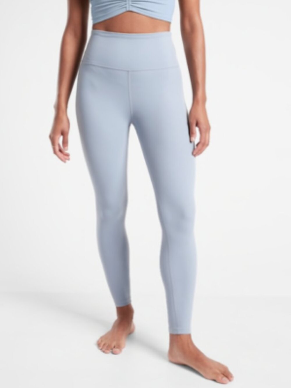 Athleta Ultra High Rise Elation 7/8 Tight Light Blue Size Small | Powervita Legg